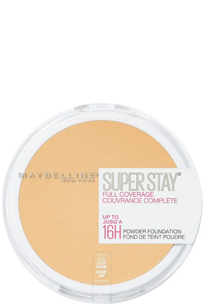 332 GOLDEN CARAMEL- MAYBELLINE SUPER STAY® FULL COVERAGE POWDER FOUNDATION MAKEUP