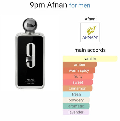 Afnan 9PM Perfume Para Hombre Eau De Parfum (100mL/3.4oz)