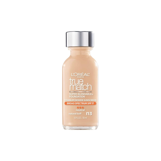 N3 - Loreal True Match Base Liquida Super Mezclable Con Proteccion Solar SPF17