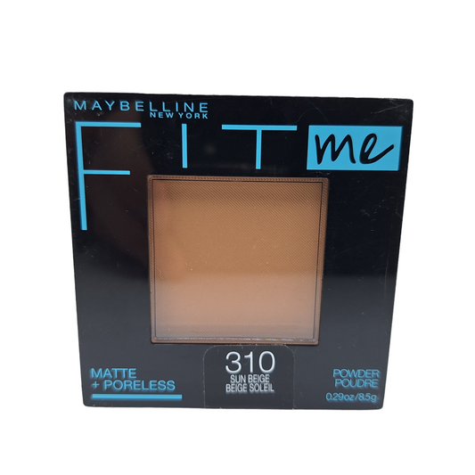 310 SUN BEIGE - Maybelline Fit Me Matte Poreless Polvo Compacto Refina Poros Para Piel Grasa