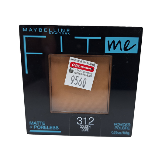 312 GOLDEN - Maybelline Fit Me Matte Poreless Polvo Compacto Refina Poros Para Piel Grasa