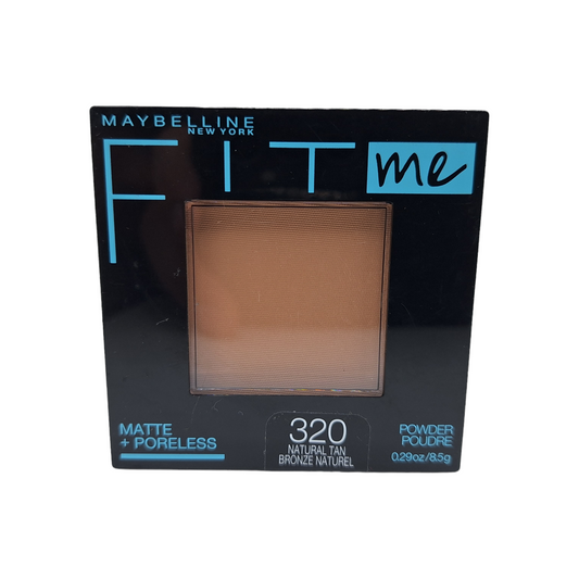 320 NATURAL TAN - Maybelline Fit Me Matte Poreless Polvo Compacto Refina Poros Para Piel Grasa