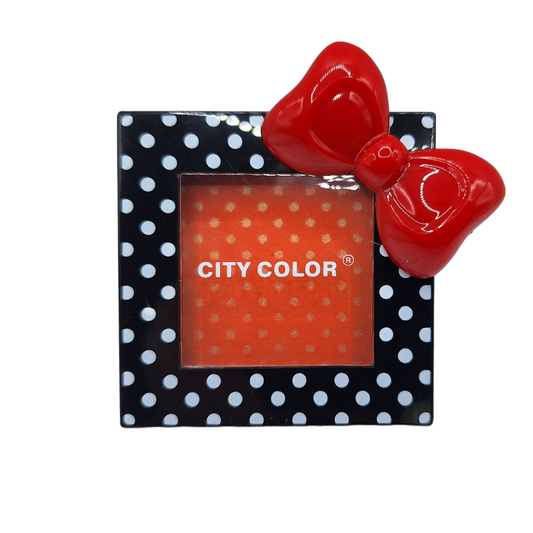 CORAL - NARANJA - City Color Polka Dot Rubor En Polvo