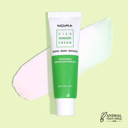MOIRA Cica Skincure Crema De Tratamiento Facial Intensivo Para Piel Deshidratada Con Imperfecciones - Centella Asiática Aceite de Lavanda, Vitamina B5 y Extracto de Aloe Vera - 50mL