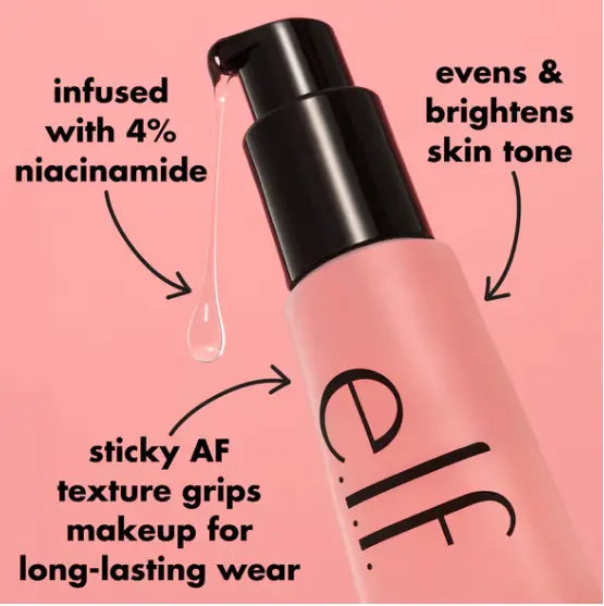 E.L.F Power Grip Primer En Gel De Larga Duracion + 4% Niacinamida