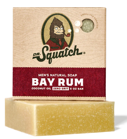 DR. Squatch Jabones Naturales Para La Barba & Lavado De Rostro - Bay Rum