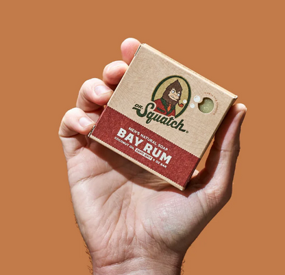 DR. Squatch Jabones Naturales Para La Barba & Lavado De Rostro - Bay Rum