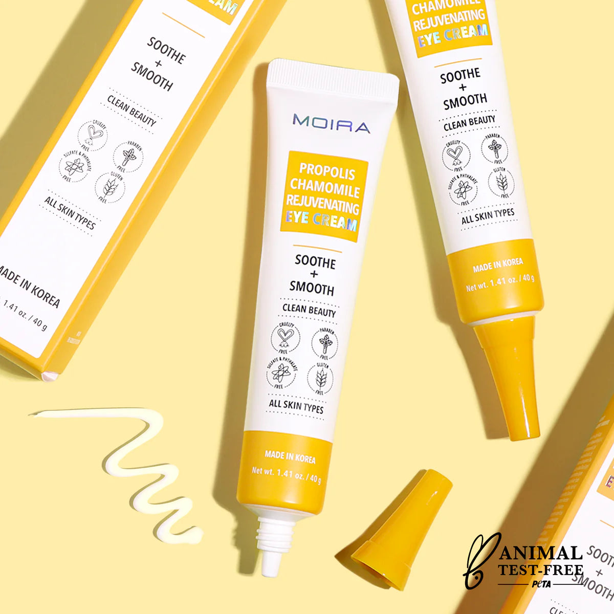 MOIRA Propolis Chamomile Crema Para Ojos Rejovenecedora Infundida Con Propóleo & Manzanilla- 40g