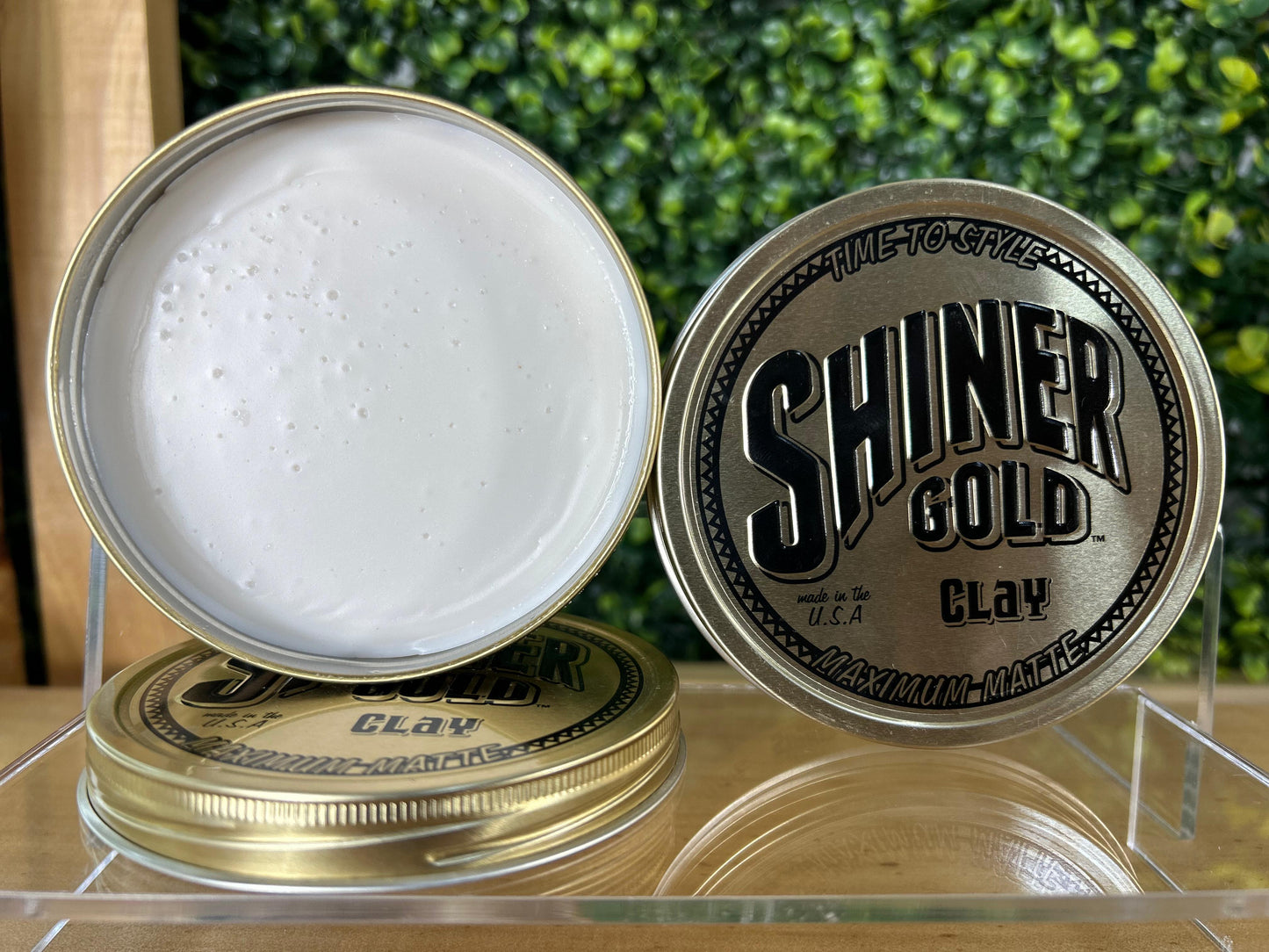 Shiner Gold Pomade A Base De Agua Para Peinado De Cabello 3.4oz  - Maximum Matte Clay