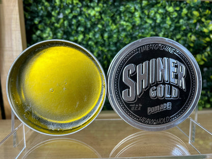 Shiner Gold Pomade A Base De Agua Para Peinado De Cabello 3.4oz  - Heavy Hold Fijacion Fuerte