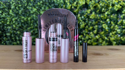 Maybelline Set MINI De 1 Delineador & 2 Encrespadores Sky High, Lash Sensational