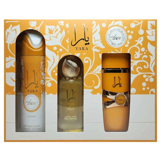 Lattafa Yara Tous Set De Perfume Para Mujer - Estuche De 3 Piezas