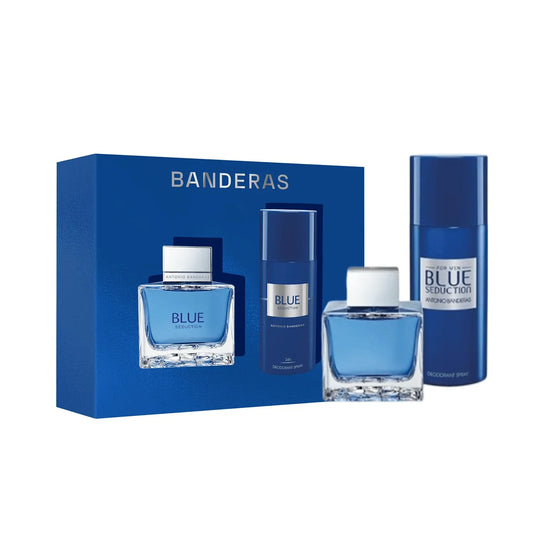 Antonio Banderas Blue Seduction Set De Perfumes Para Hombre - Estuche De 2 Piezas