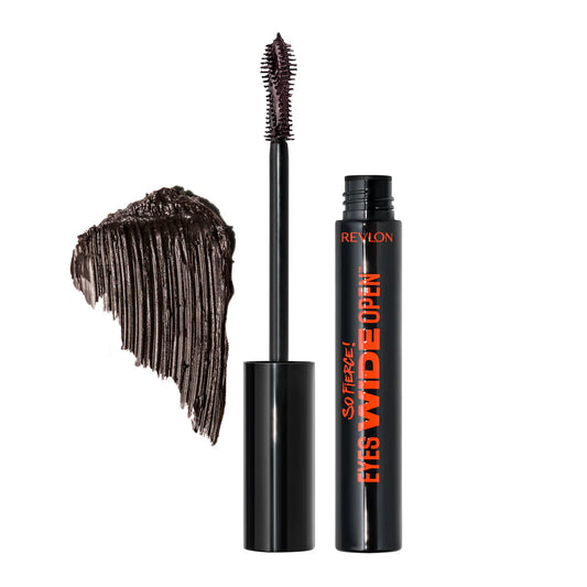 Revlon So Fierce Mascara Encrespador Con Aceite De Cañamo Cannabis Sativa - CAFE NEGRO REGULAR LAVABLE