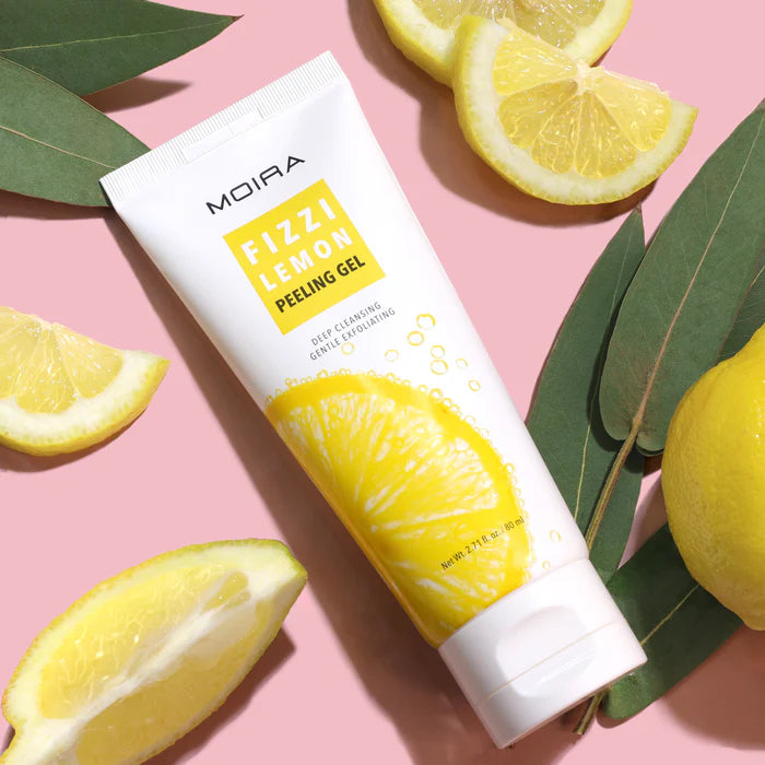 MOIRA  Fizzi Lemon Peeling Gel Exfoliante Facial Enriquecido Con Extracto De Limón - 80mL