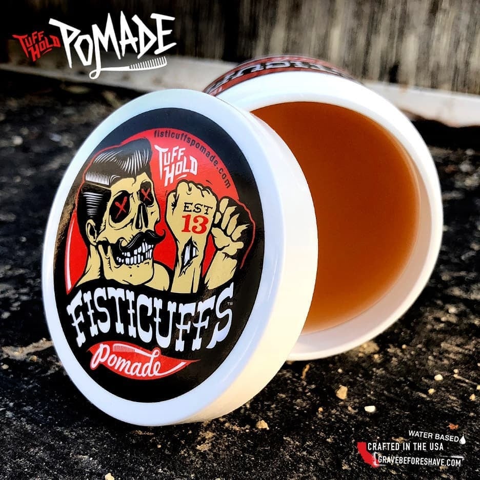 Fisticuffs Tuff Hold Pomade A Base De Agua Para Peinado De Cabello 4oz - Fijacion Fuerte