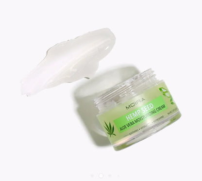 MOIRA Hemp Seed Aloe Vera Crema Facial Hidratante Con Aloe Vera & Semillas de Cáñamo - 50mL