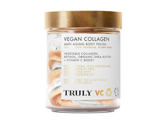 Truly Vegan Collagen Booster Crema Corporal Hidratante Antienvejecimiento Con Retinol, Vitamina C & Colágeno Vegetal