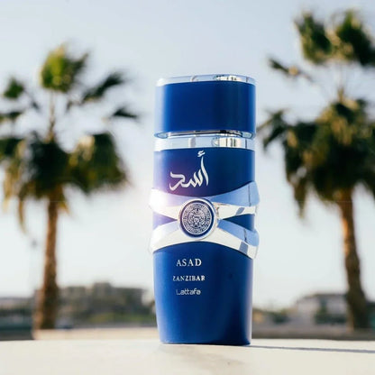 Lattafa Asad Zanzibar Perfume Para Hombre Eau De Parfum (100mL/3.4oz)