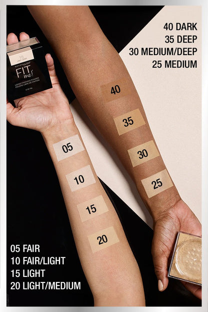 10 FAIR LIGHT - Maybelline Fit Me Polvo Suelto Sellador Con Control De Brillo