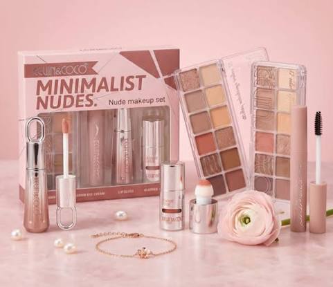 Set Nude (Sombra de ojos, brillo labial, colorete líquido) - Kevin & Coco