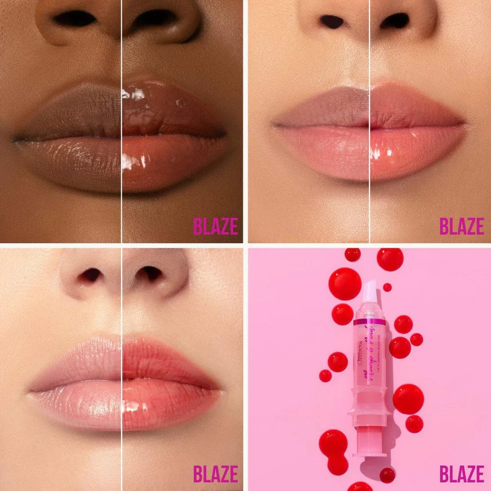 Beauty Creations Plump & Pout Labial EFECTO VOLUMEN Hidratante Con Vitamina E - BLAZE