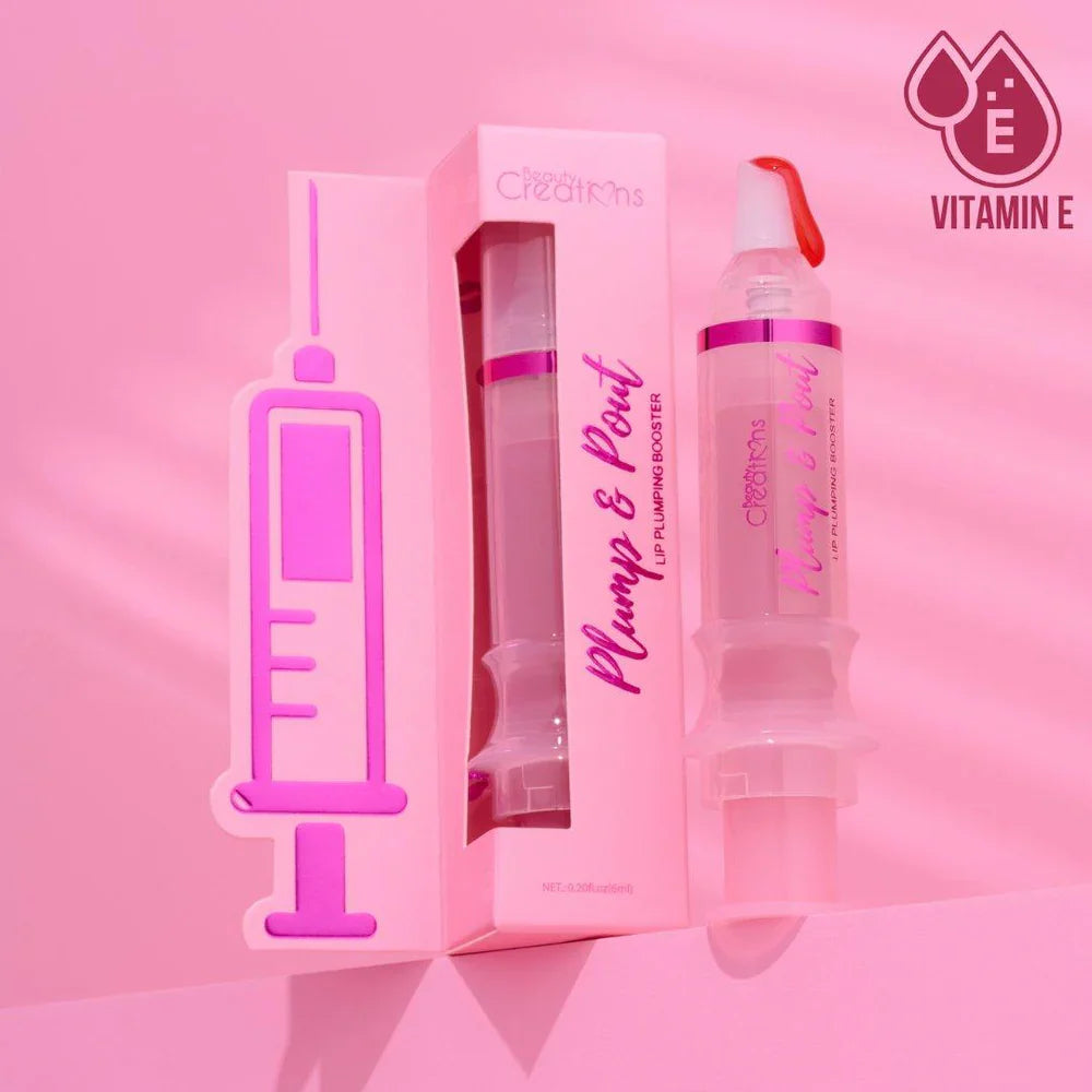 Beauty Creations Plump & Pout Labial EFECTO VOLUMEN Hidratante Con Vitamina E - BLAZE