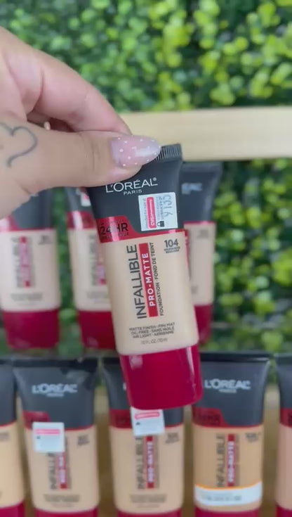 104 GOLDEN BEIGE - Loreal Infallible Pro Matte 24 Horas Base Liquida Matte Para Piel Grasa