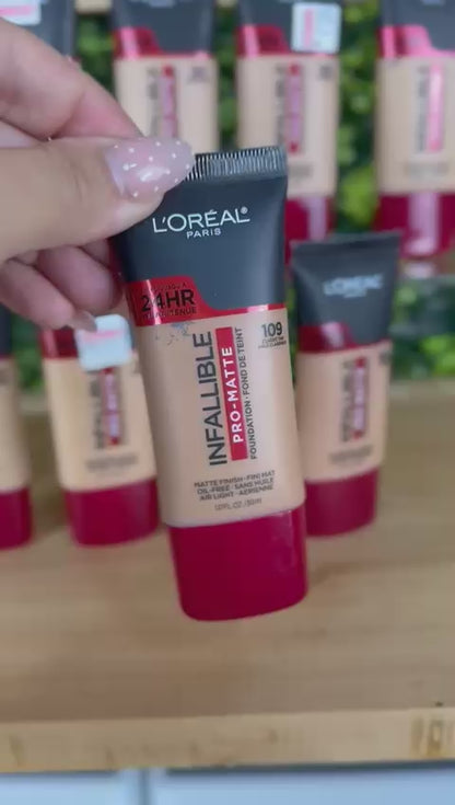 109 Classic Tan - Loreal Infallible Pro Matte 24 Horas Base Liquida Matte Para Piel Grasa