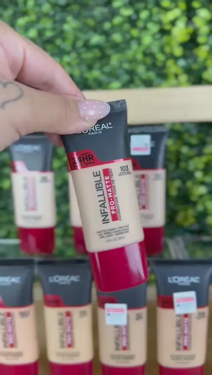 103 NATURAL BUFF - Loreal Infallible Pro Matte 24 Horas Base Liquida Matte Para Piel Grasa