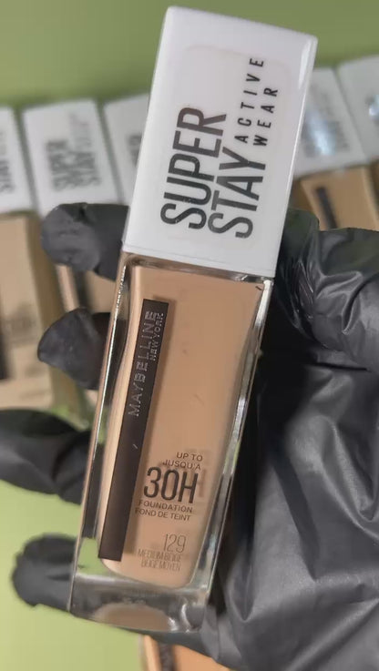 129 MEDIUM BEIGE - Maybelline Superstay Active Wear Base Liquida 30 Horas Resistente Al Agua
