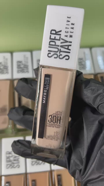 102 FAIR PORCELAIN - Maybelline Superstay Active Wear Base Liquida 30 Horas Resistente Al Agua