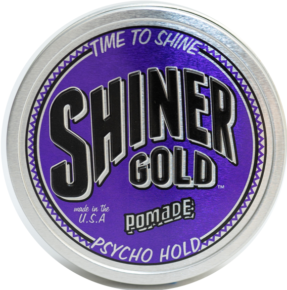 Shiner Gold Pomade A Base De Agua Para Peinado De Cabello 3.4oz  - Psycho Hold Fijacion Extra
