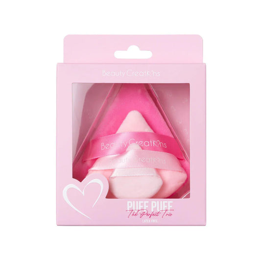 Beauty Creations Puff Puff El Trio Perfecto Set De 3 Esponjas Para Aplicacion De Polvos