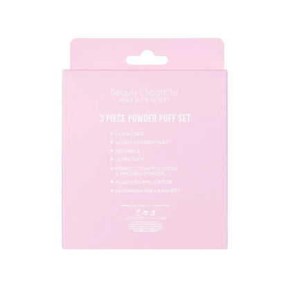 Beauty Creations Puff Puff El Trio Perfecto Set De 3 Esponjas Para Aplicacion De Polvos